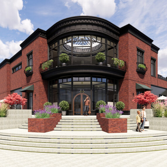 A photo rendering of the Kindred & Co. Bookstore in Post Falls, ID.